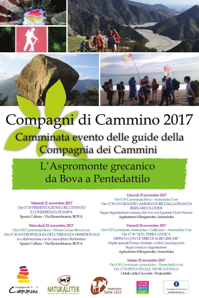 manifesto Compagni di cammino 2017 Aspromonte